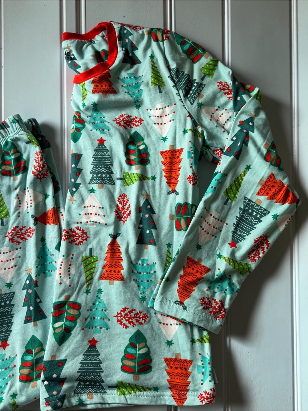 Jammies For Families Christmas Tree Pajama Set Womens M Holiday Matching PJ